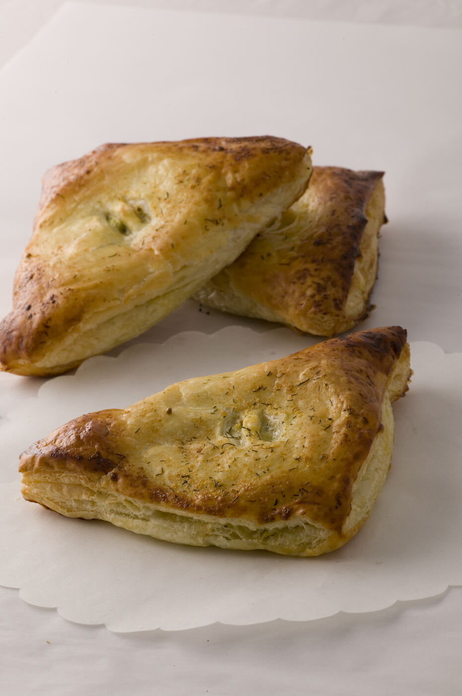 Puff pastry triangles
